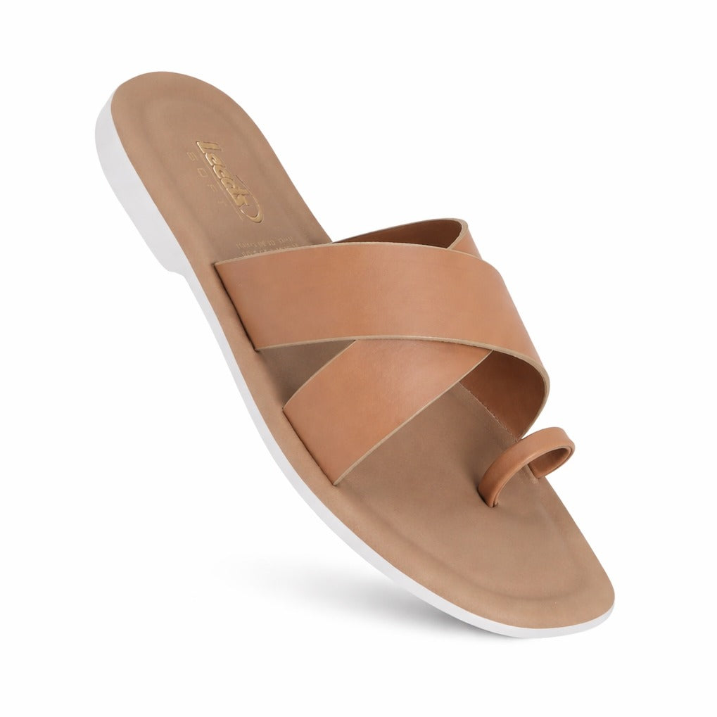Leeds Ladies Soft Beige Sandal 17163
