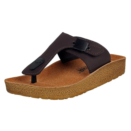 Aerowalk Women Slipper #CK10 - BROWN