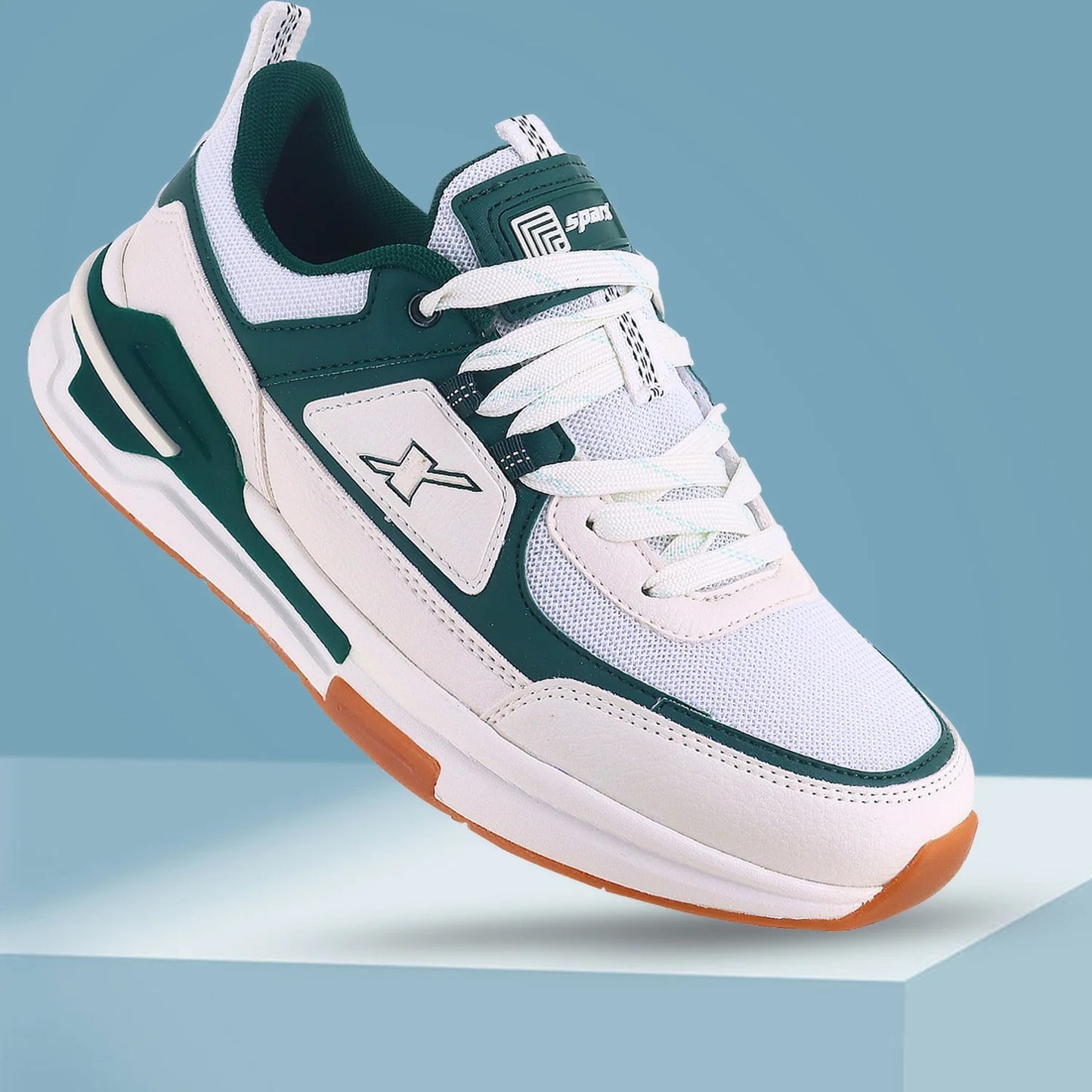 Sparx SM-1086  Sports Shoes Pearl White / Dark Green